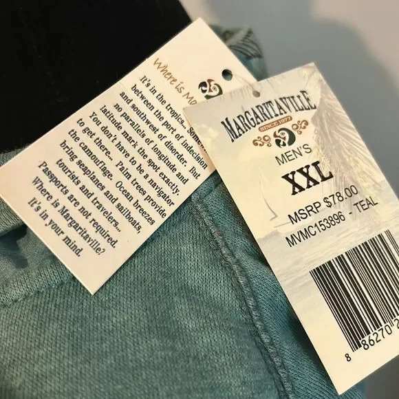 NWT Margaritaville men’s 1/4 zip pullover F - Picture 6 of 11